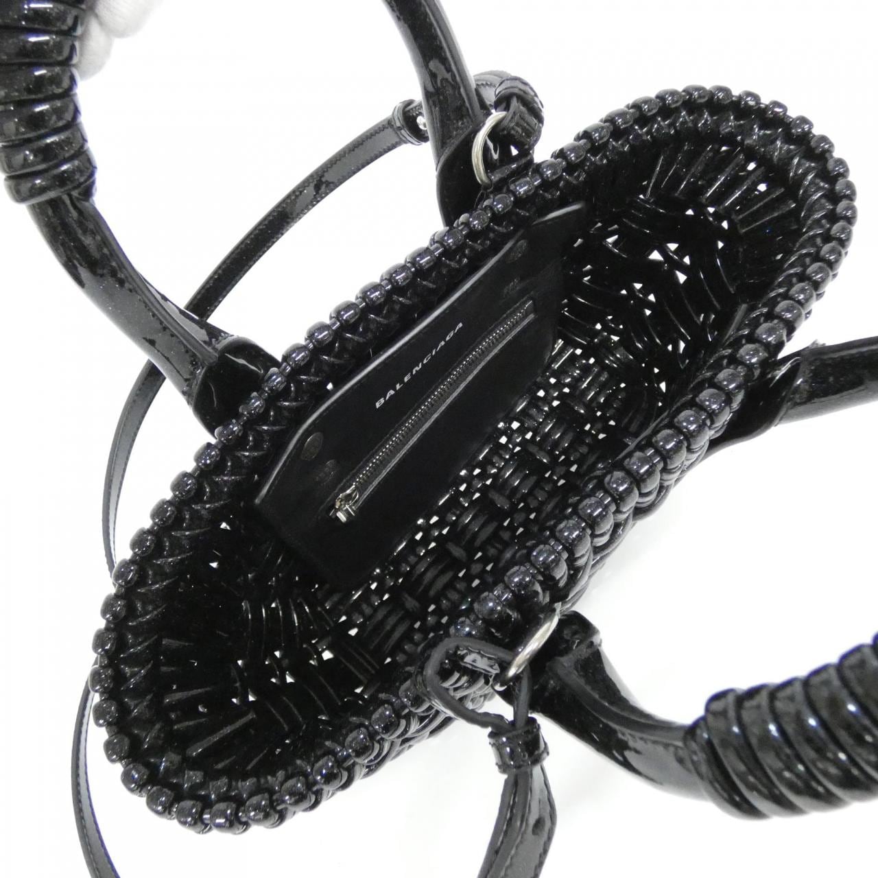 BALENCIAGA 678028 210GX Bag Patent Leather Black Patent Leather - Thumbnail 6