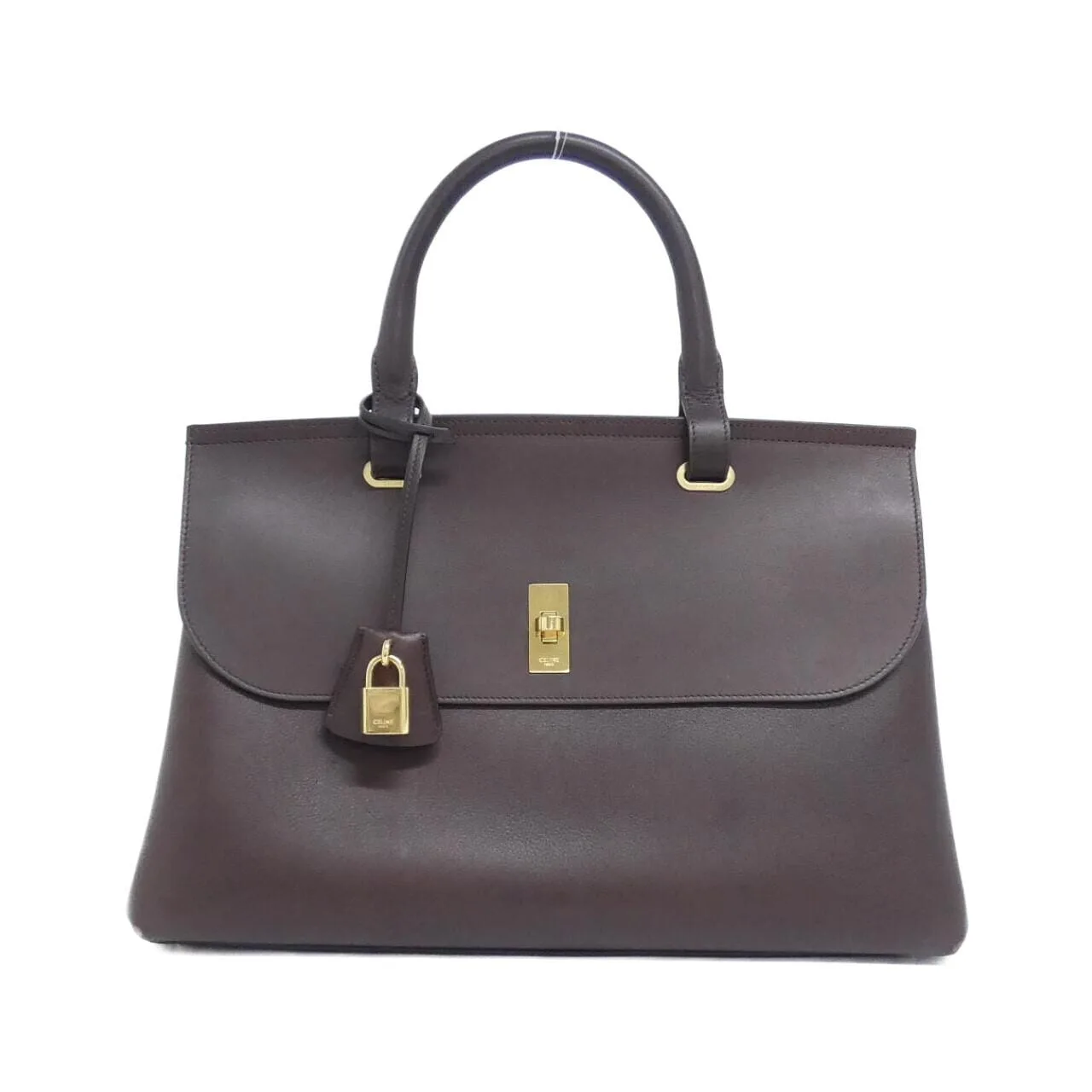 CELINE 120443GIM Handbag Leather Black