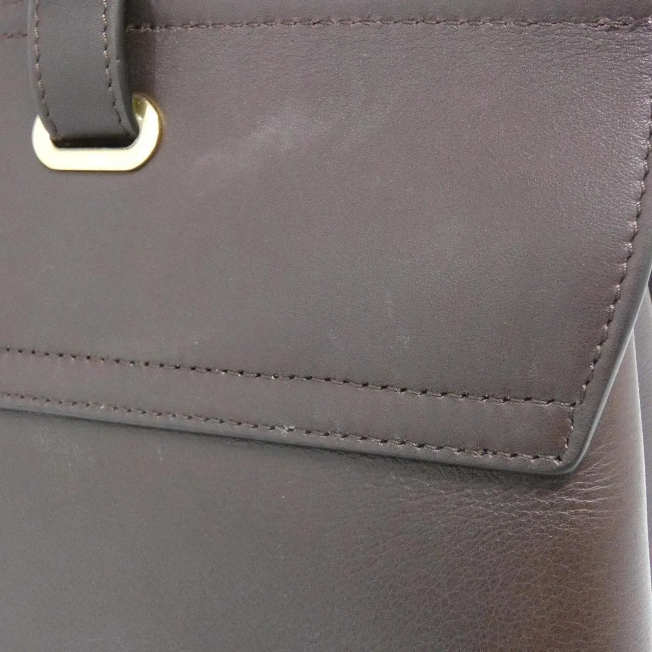 CELINE 120443GIM Handbag Leather 黑色 皮革 - 縮圖 7