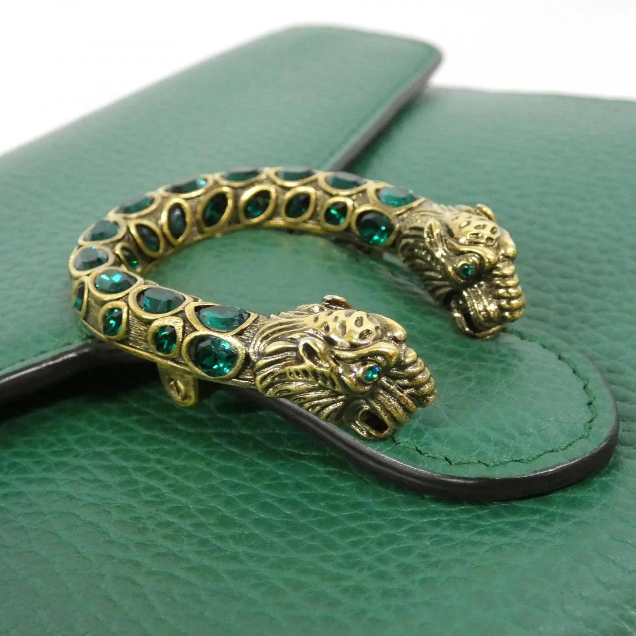 GUCCI Dionysus 401231 CAOGX Wallet Leather 黑色 皮革 中古品A - 縮圖 5