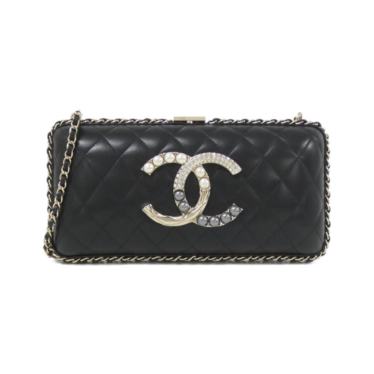 CHANEL Chanel 19 AS1614 Shoulder Lambskin Black