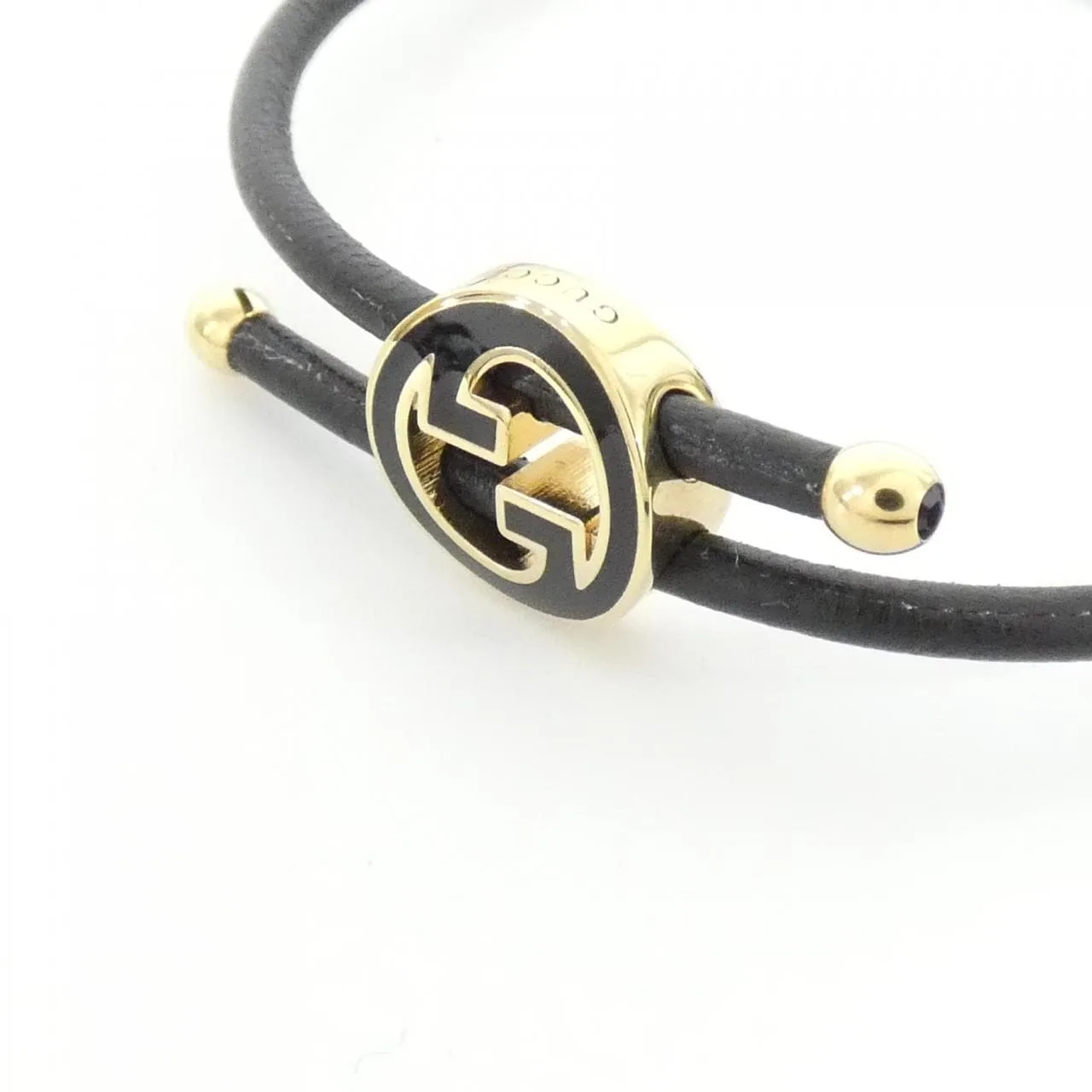 GUCCI 837355 IAAF1 Accessories Leather 黑色 皮革 中古品A - 縮圖 3