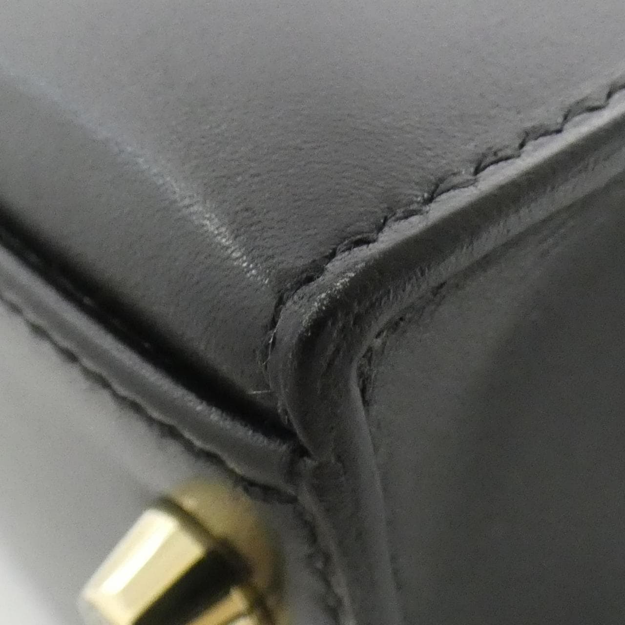 HERMES HERMÈS Kelly 001848CC Bag Box Calf Black Box Calf Leather - Thumbnail 3