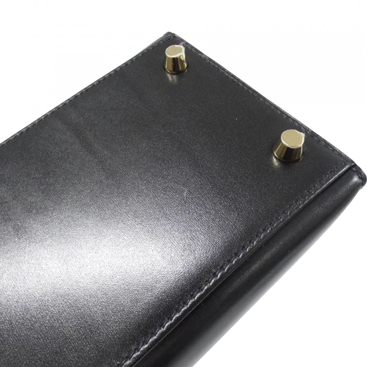 HERMES HERMÈS Kelly 001848CC Bag Box Calf Black Box Calf Leather - Thumbnail 4