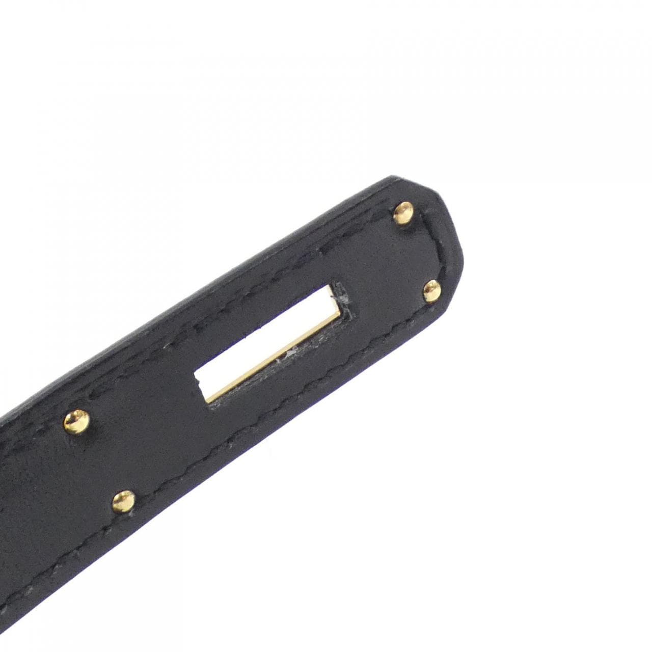 HERMES HERMÈS Kelly 001848CC Bag Box Calf Black Box Calf Leather - Thumbnail 10