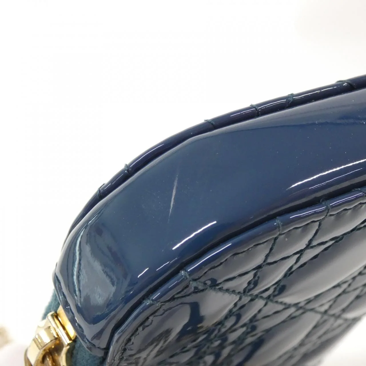 DIOR Lady Dior S0872OVRB Wallet Patent Leather Black Patent Leather Rank A - Thumbnail 3