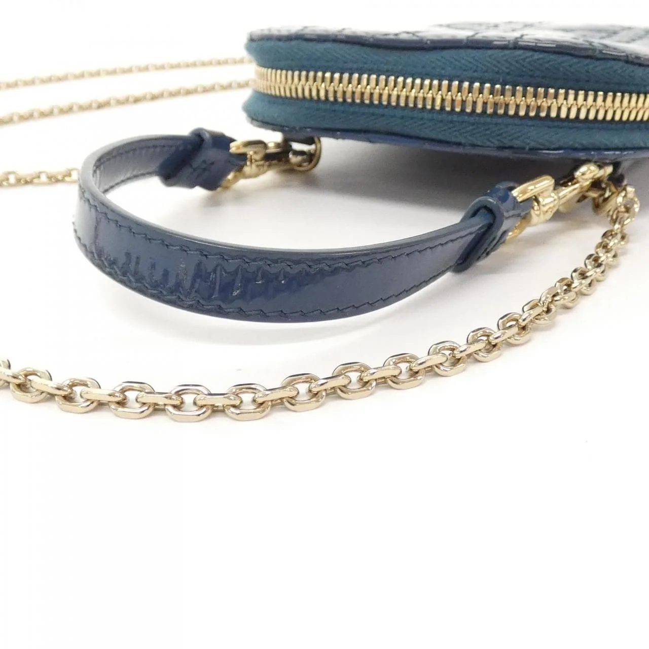 DIOR Lady Dior S0872OVRB Wallet Patent Leather Black Patent Leather Rank A - Thumbnail 6