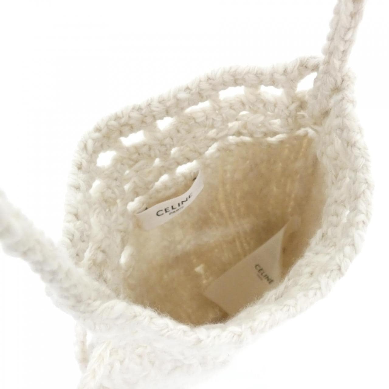 CELINE 2AG2A738X Shoulder Bag White Rank A - Thumbnail 6