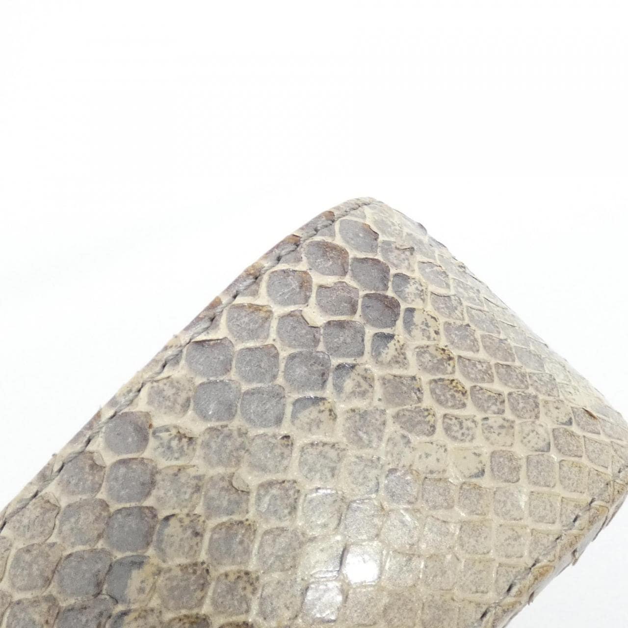 FENDI Baguette 8BR000 JW7 Shoulder Bag Python Black Python - Thumbnail 4