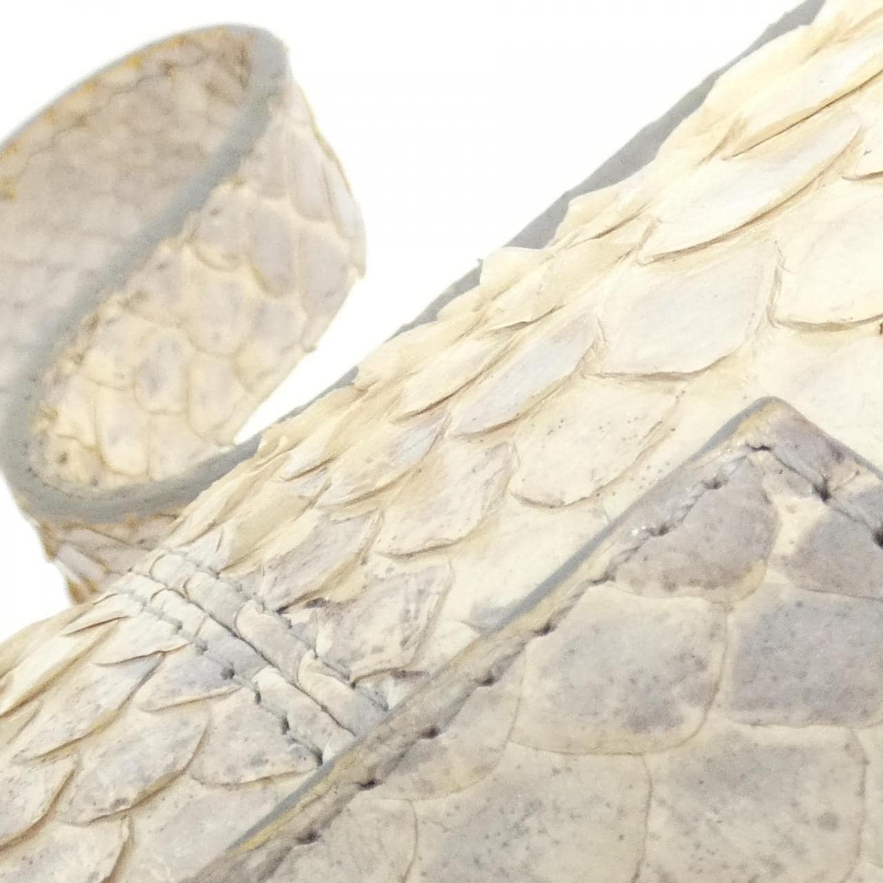 FENDI Baguette 8BR000 JW7 Shoulder Bag Python Black Python - Thumbnail 7