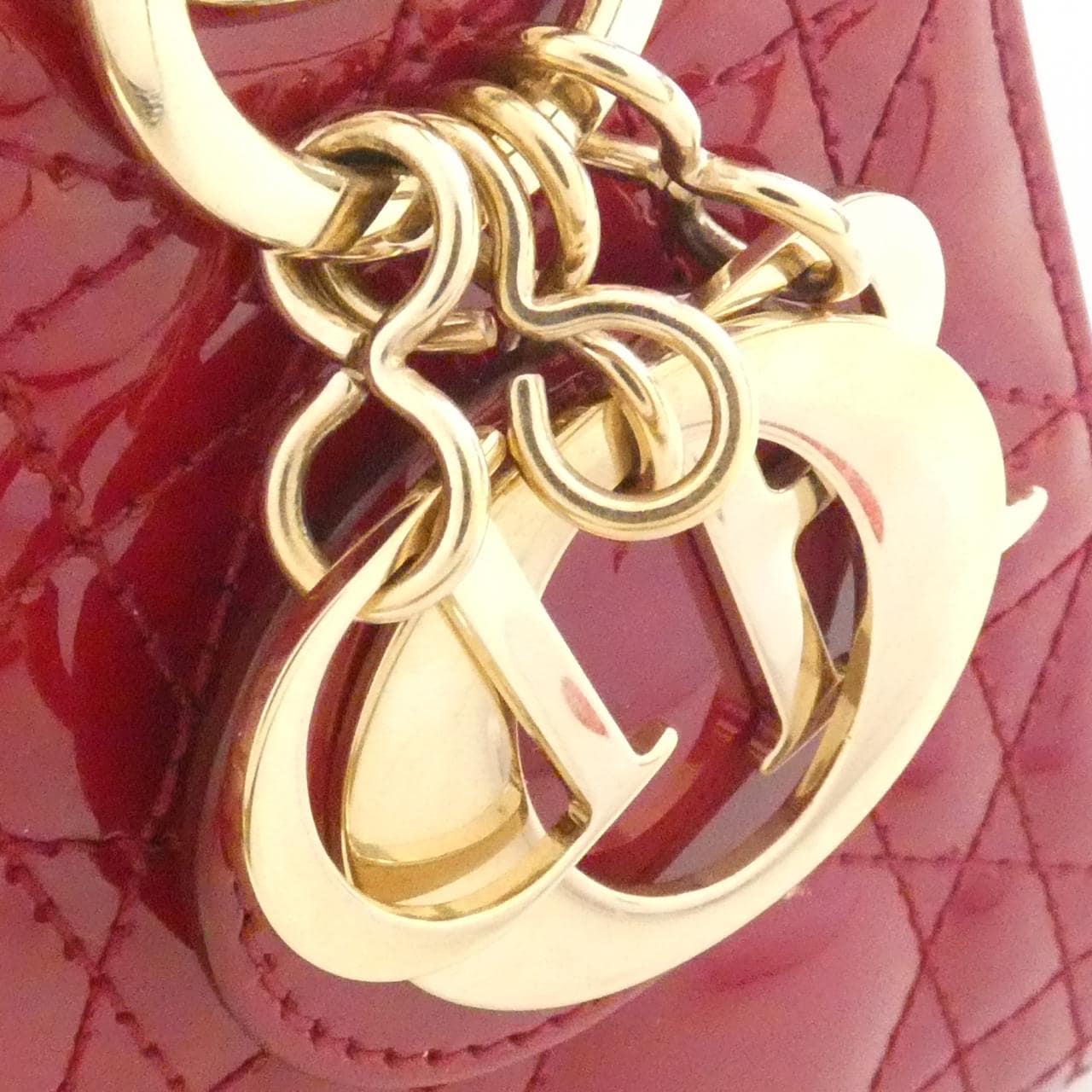 DIOR Lady Dior M0505OWCB Bag Patent Leather Black Patent Leather - Thumbnail 4