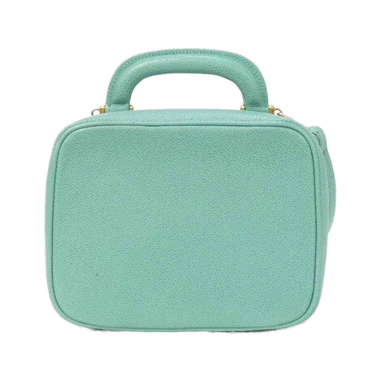 CHANEL 07060 Handbag Grained Calfskin Green Grained Calfskin - Thumbnail 2