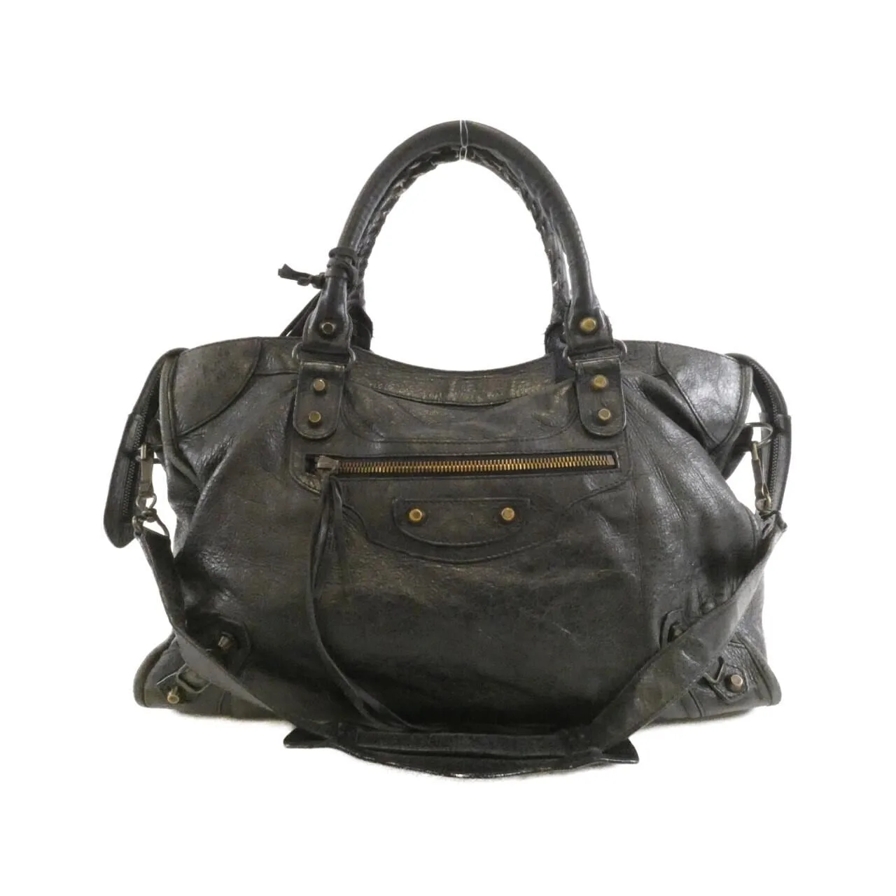 BALENCIAGA Le City 115748 D94JT Handbag Lambskin Black