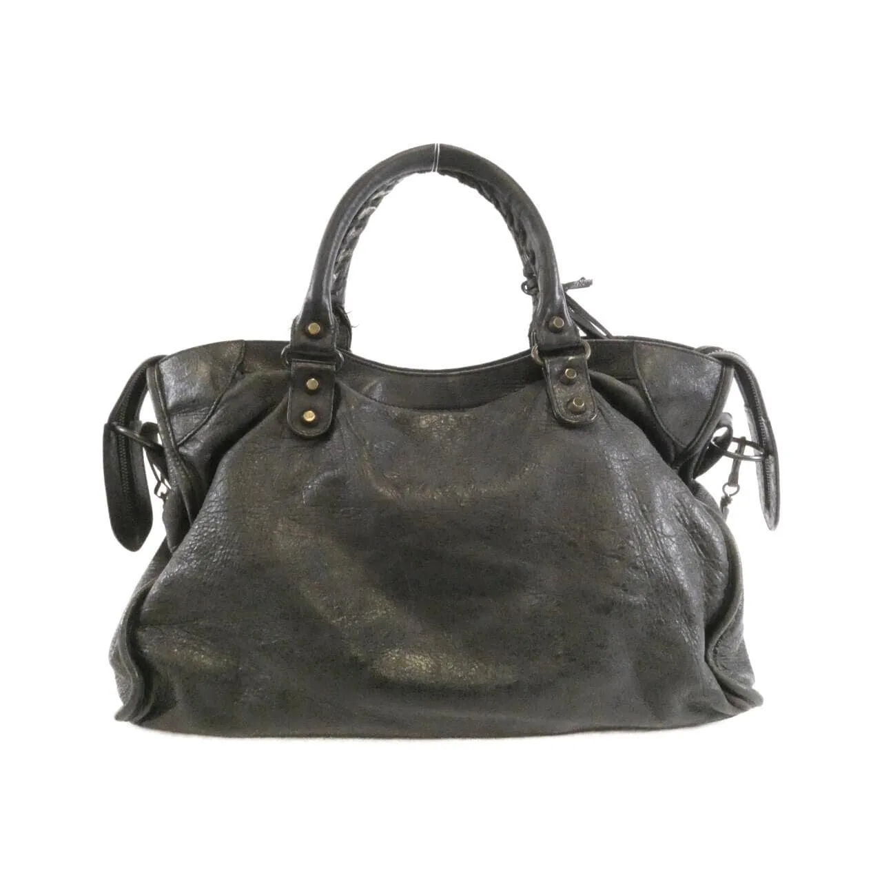 BALENCIAGA Le City 115748 D94JT Handbag Lambskin Black Lambskin - Thumbnail 2