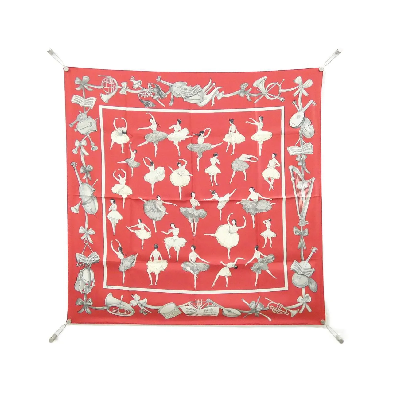 HERMES Scarf Rouge