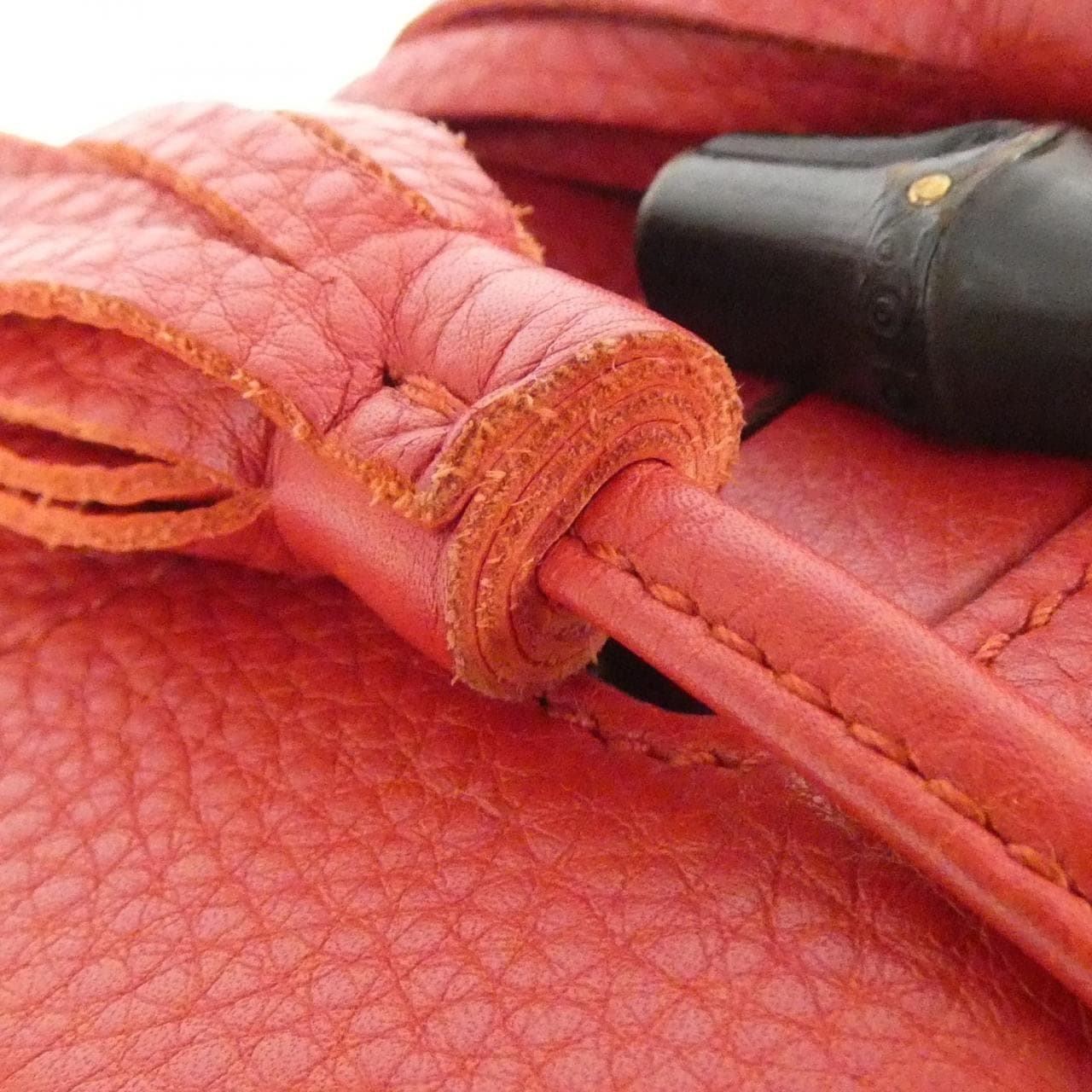 GUCCI 387149 A7M0N Backpack Leather Red Leather Rank A - Thumbnail 7