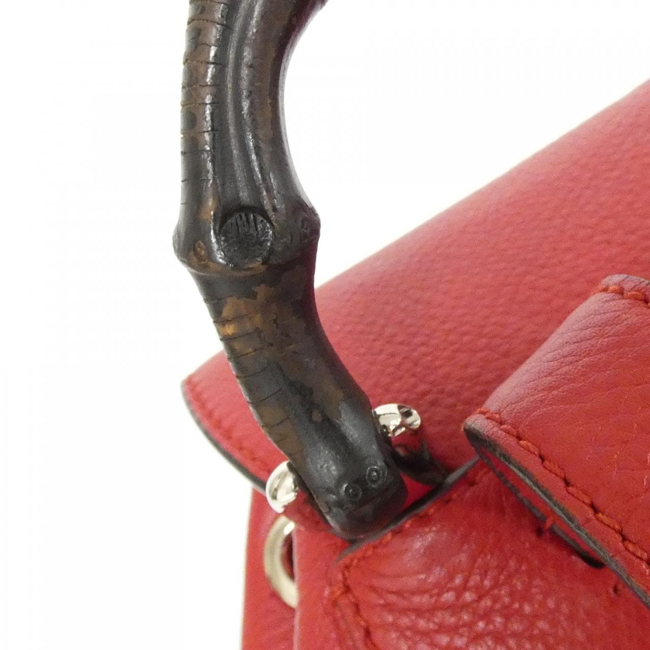 GUCCI 387149 A7M0N Backpack Leather Red Leather Rank A - Thumbnail 9