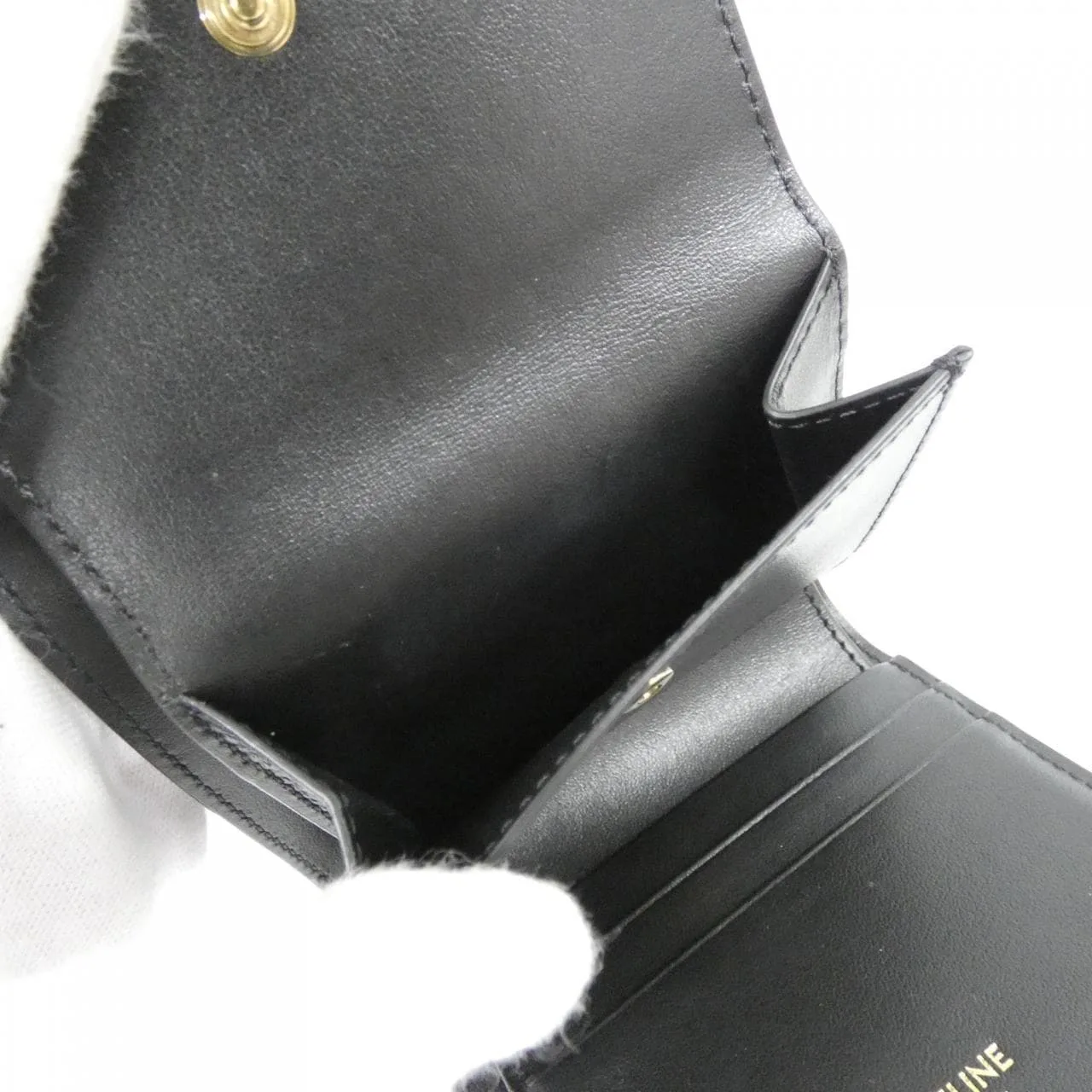 CELINE 10F523CQ7 Wallet 黑色 中古品A - 縮圖 6