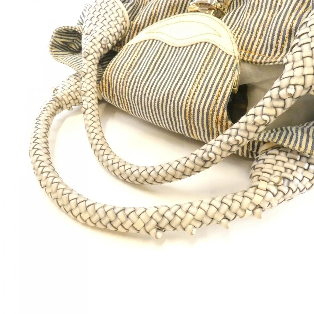 FENDI Baguette 8BR511 UG7 Shoulder Canvas Blue Canvas - Thumbnail 5