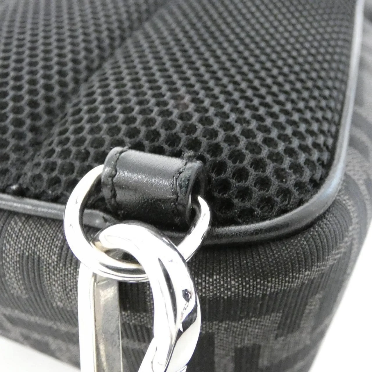 FENDI 7VZ064 AG0M Shoulder Canvas 黑色 帆布 中古品A - 縮圖 8