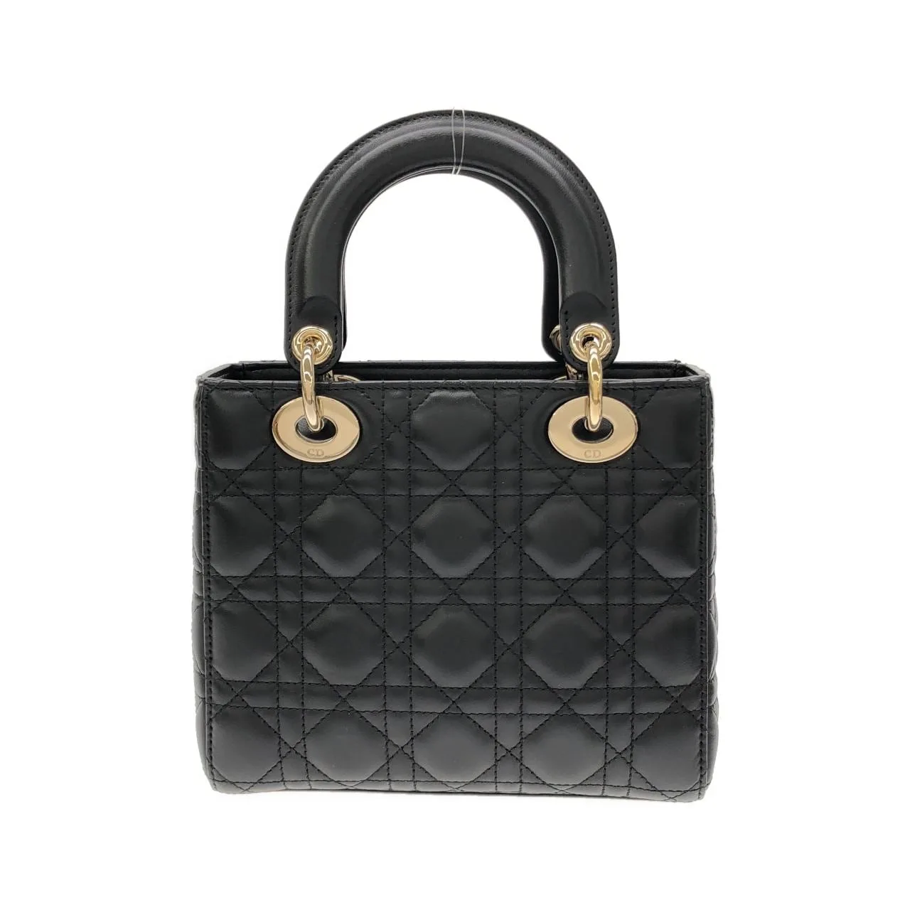 DIOR Lady Dior M0538OCAL Handbag Lambskin 黑色 羊皮 中古品A - 縮圖 2