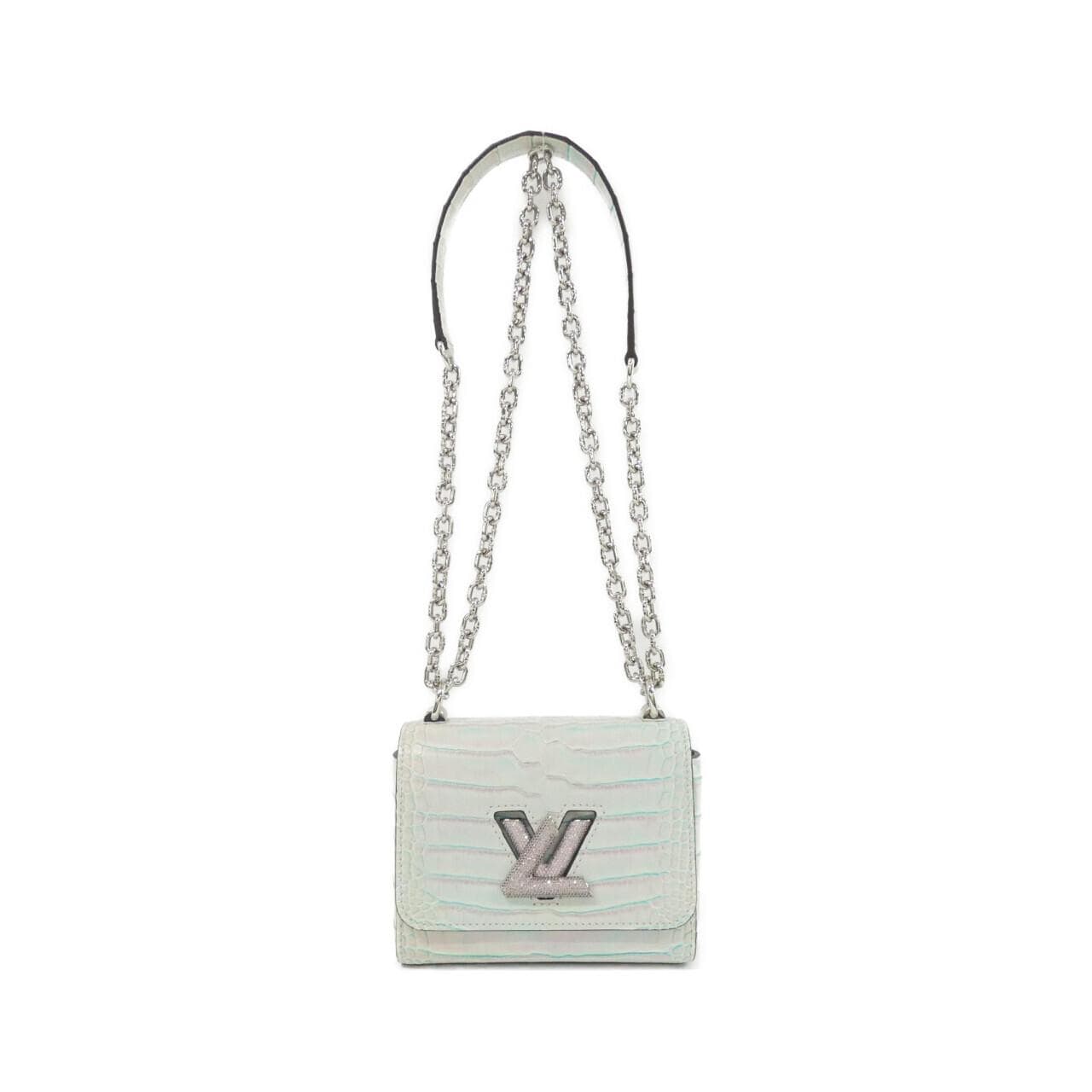 LOUIS VUITTON Twist Shoulder Bag Leather Pink