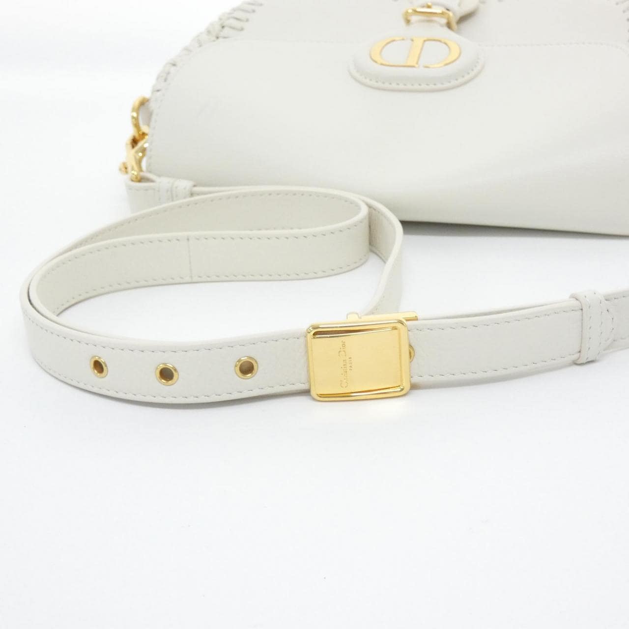 DIOR Bobby M9319UBAX Shoulder Bag Leather 黑色 皮革 - 縮圖 8