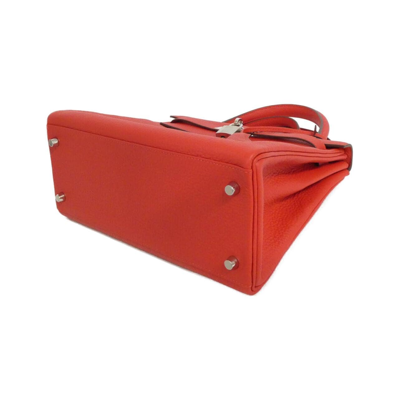 HERMES 030931CK Handbag Togo Rouge Togo Leather - Thumbnail 3