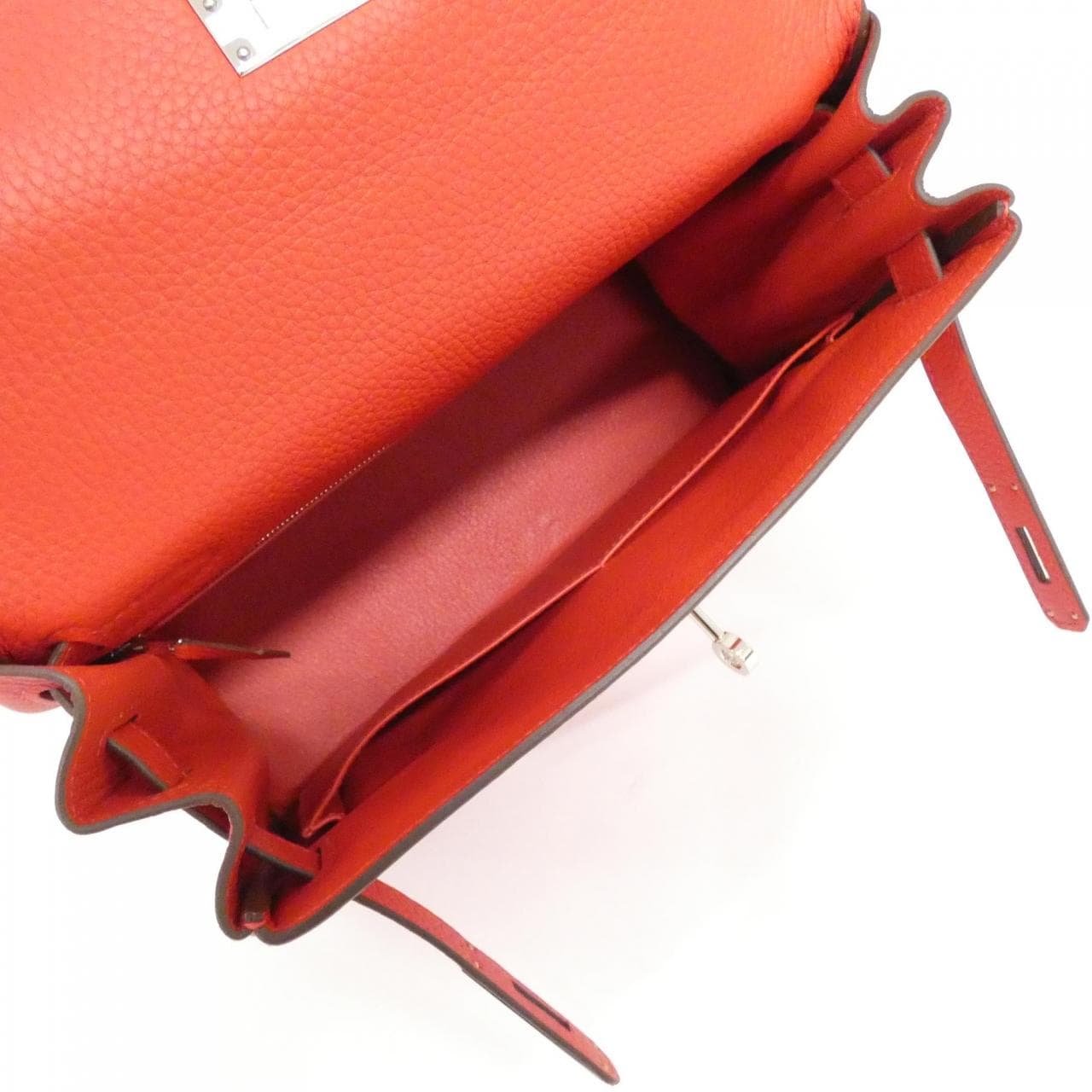 HERMES 030931CK Handbag Togo Rouge Togo Leather - Thumbnail 7