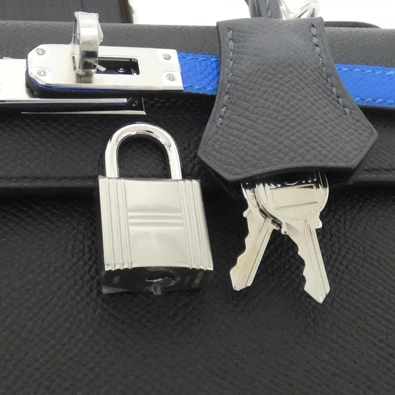 HERMES Kelly 082734CK Handbag Epsom Black Epsom Leather Unused - Thumbnail 4