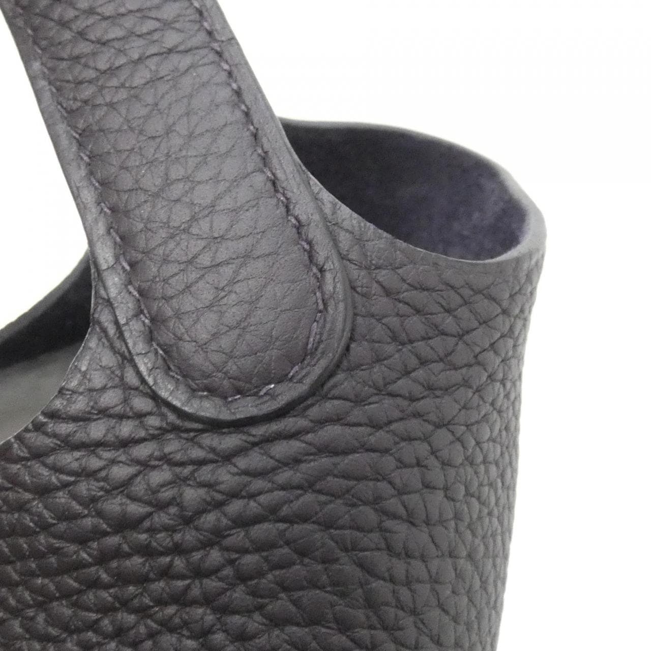 HERMES 056289CK Handbag Clemence Black Clemence Leather - Thumbnail 3