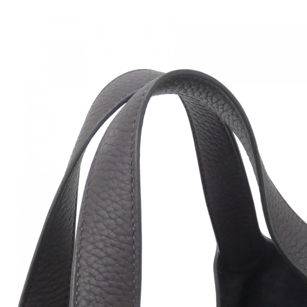 HERMES 056289CK Handbag Clemence Black Clemence Leather - Thumbnail 5