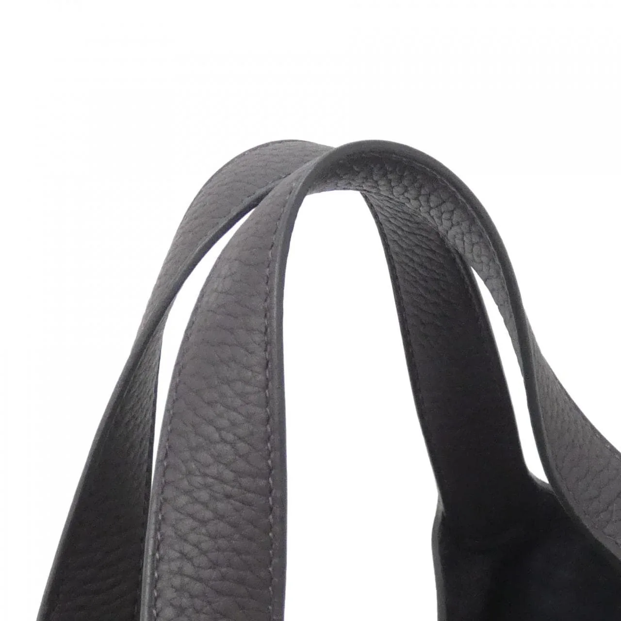 HERMES Picotin 056289CK Handbag Clemence Black Clemence Leather Rank A - Thumbnail 5