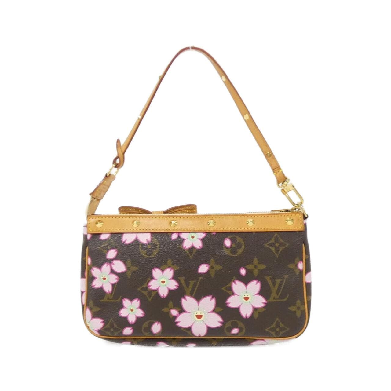 LOUIS VUITTON Pochette M92006 Pochette Monogram 黑色 Monogram 中古品A - 縮圖 2