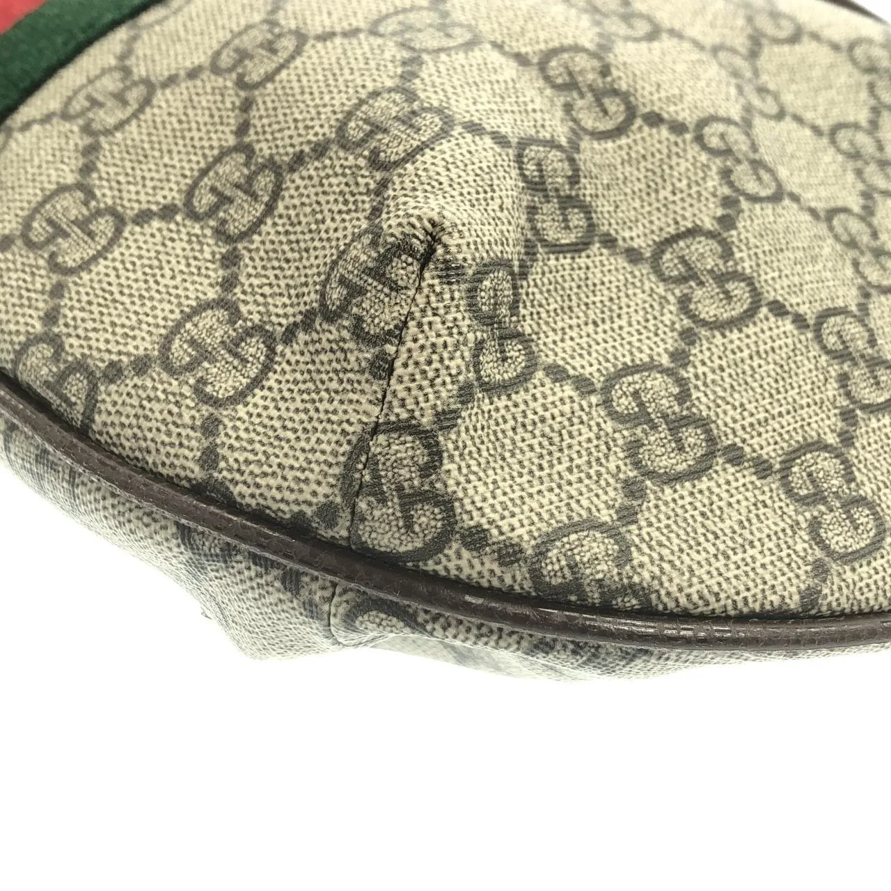 GUCCI 598125 9IK3T Shoulder Canvas 黑色 帆布 中古品A - 縮圖 3