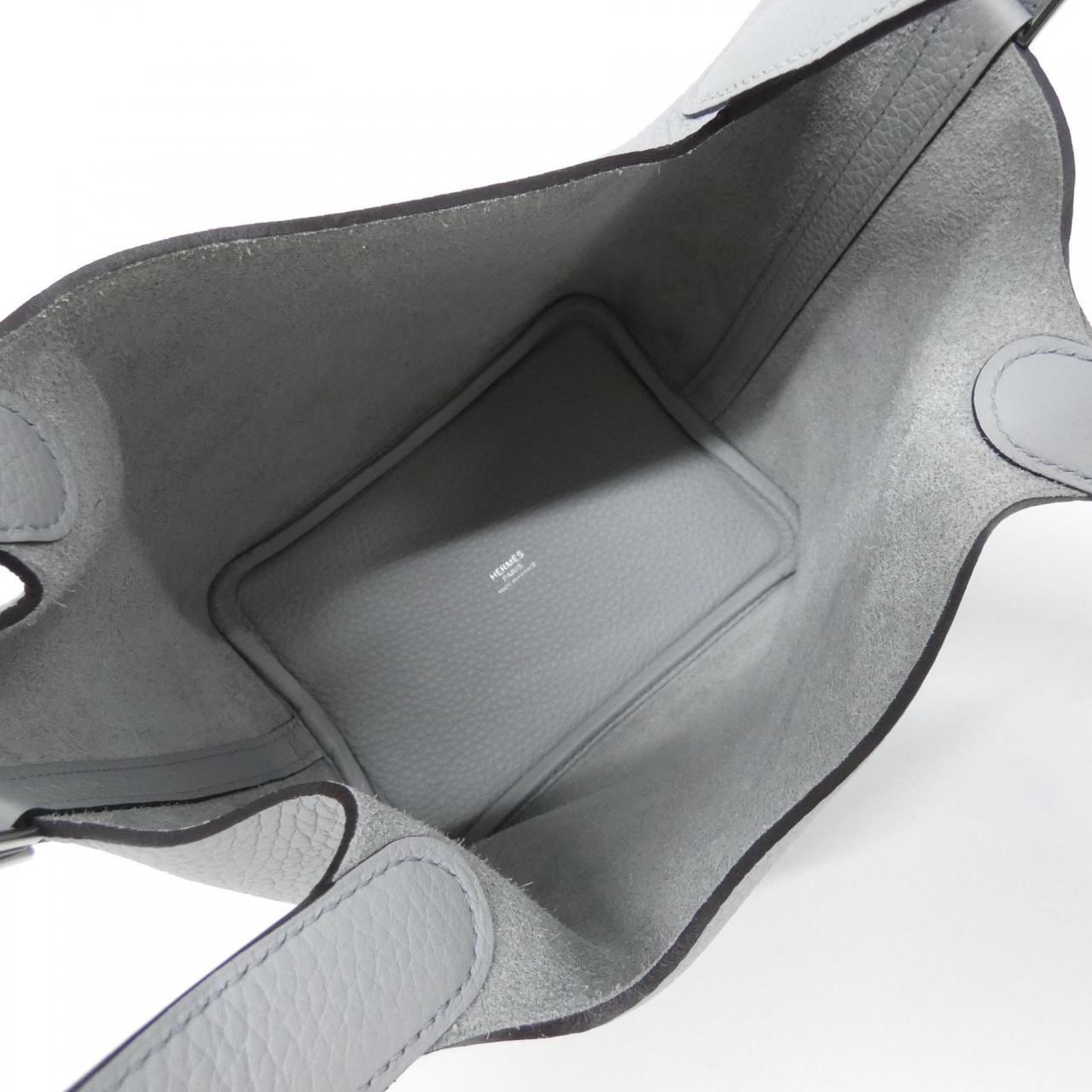 HERMES HERMÈS Picotin 056289CK Bag Clemence 藍色 Clemence 皮 未使用品 - 縮圖 5