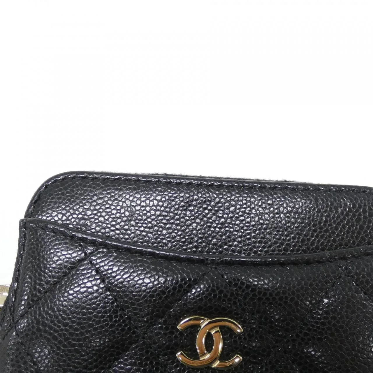 CHANEL Timeless Classic AP2061 Coin Case Grained Calfskin 黑色 荔枝紋牛皮 中古品A - 縮圖 4