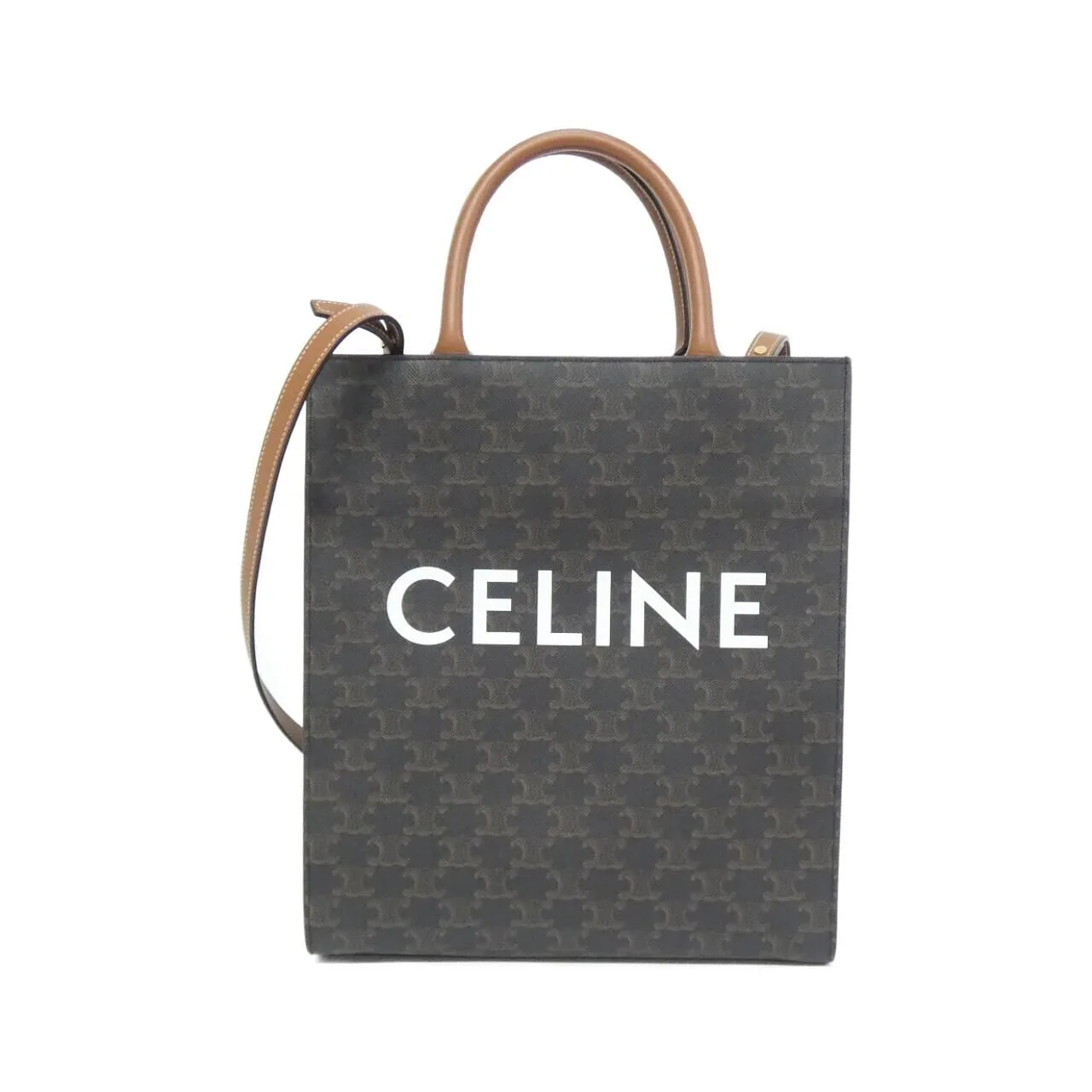 CELINE Cabas 191542BZK Handbag Canvas Black