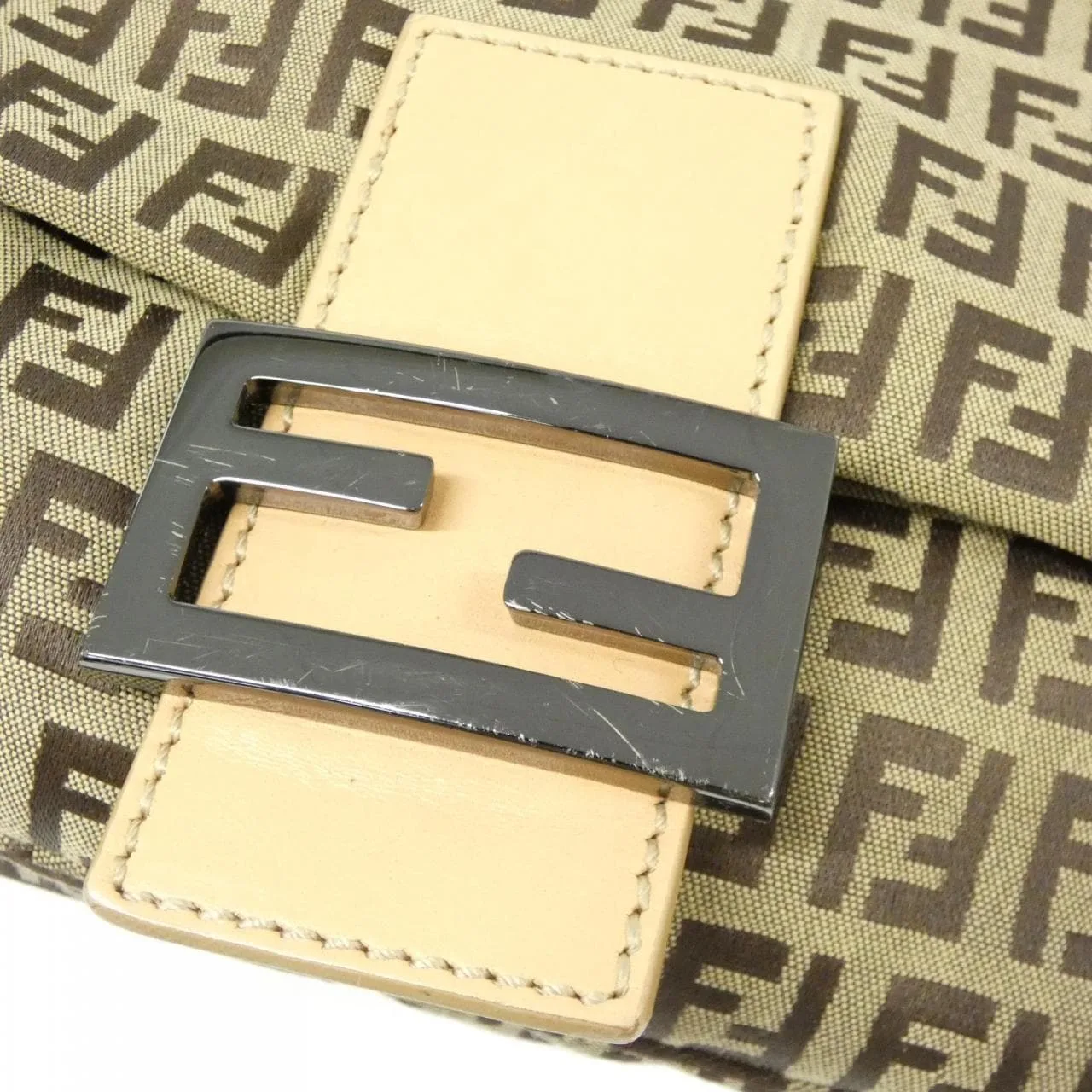 FENDI Baguette 8BR001 Shoulder Canvas Black Canvas Rank A - Thumbnail 4