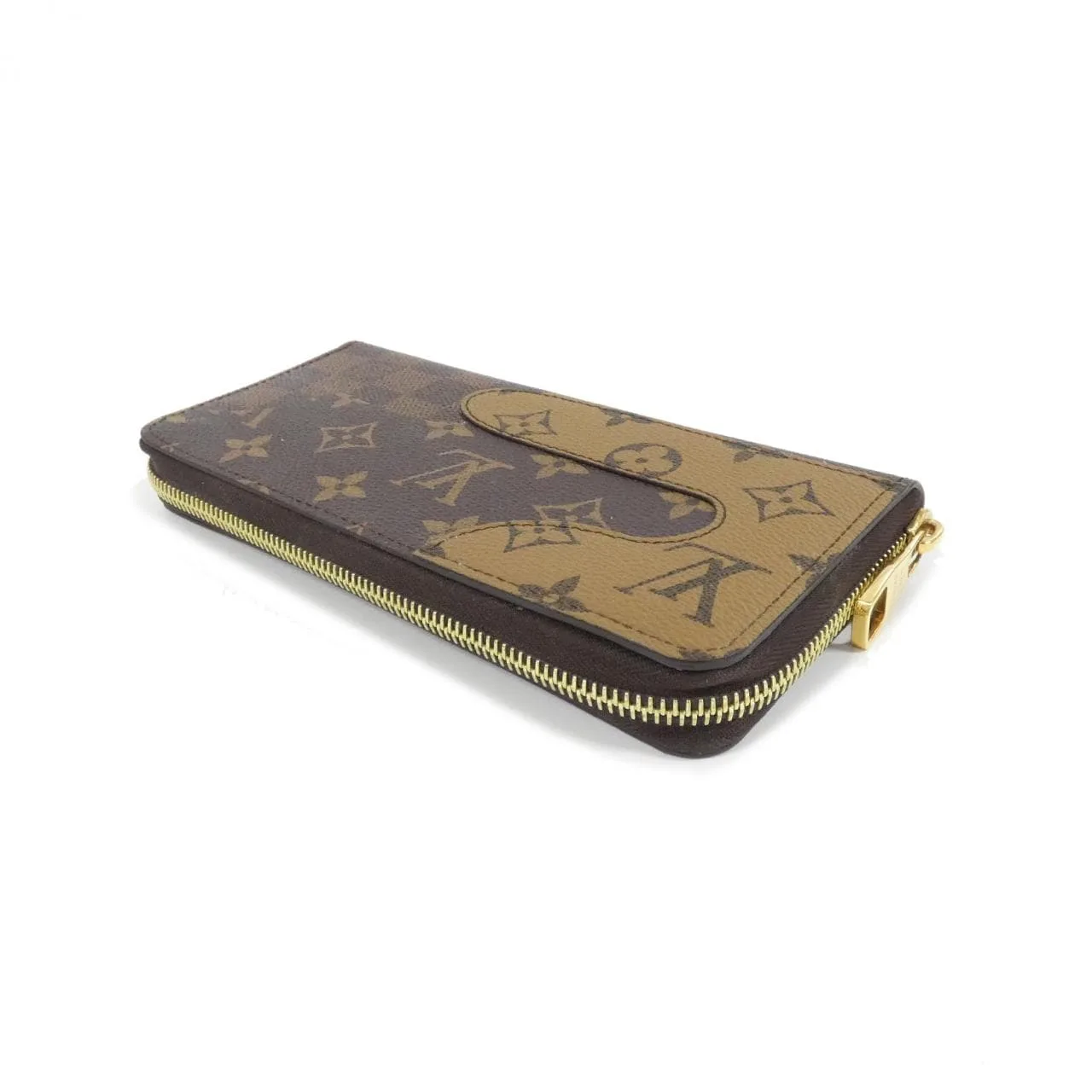 LOUIS VUITTON M26021 Wallet Monogram 黑色 Monogram 中古品A - 縮圖 3