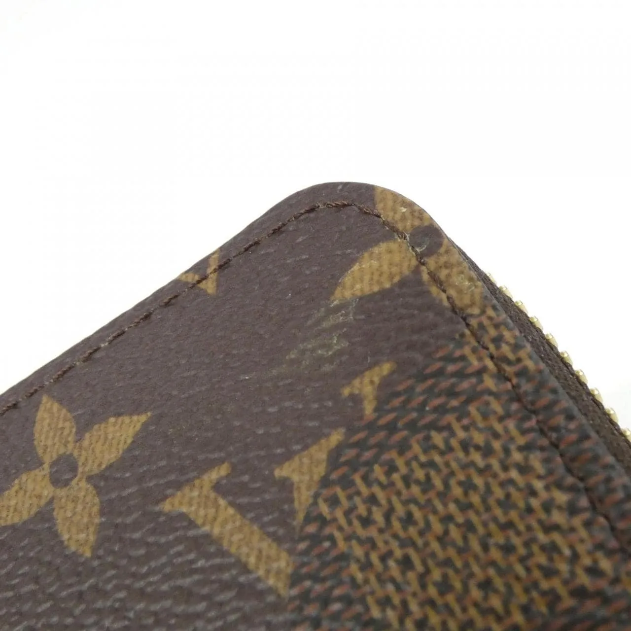 LOUIS VUITTON M26021 Wallet Monogram 黑色 Monogram 中古品A - 縮圖 7