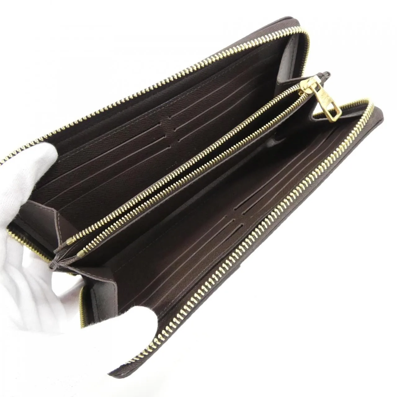 LOUIS VUITTON M26021 Wallet Monogram 黑色 Monogram 中古品A - 縮圖 8