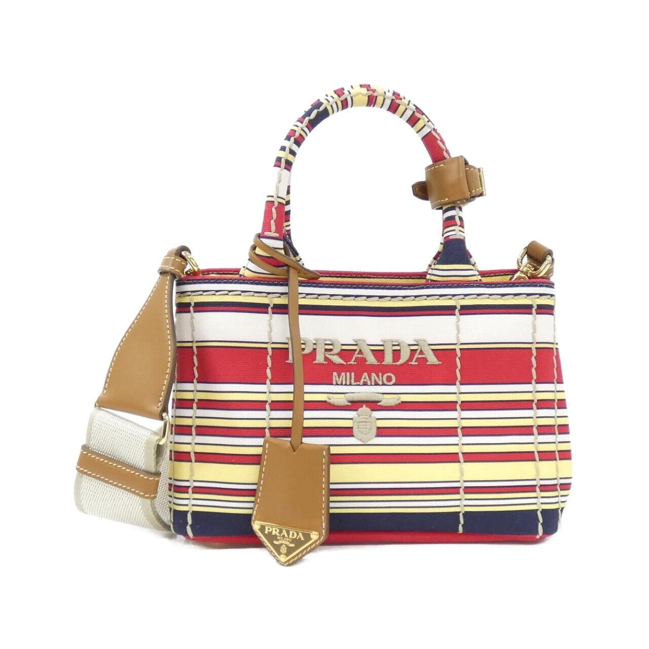 PRADA 1BA038 Handbag Canvas