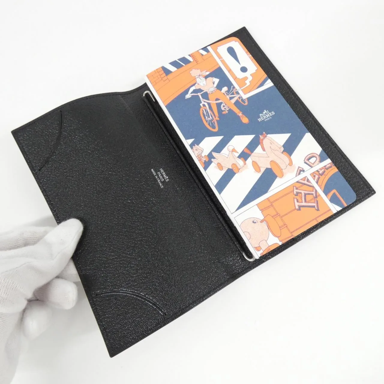 HERMES 034053CA Wallet Black Rank A - Thumbnail 3