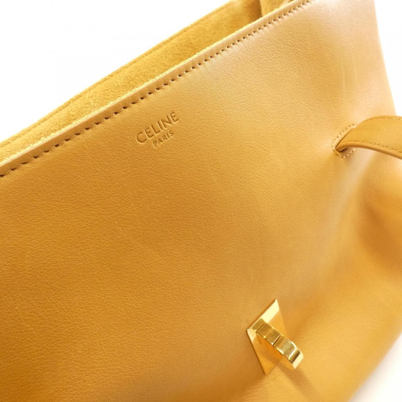 CELINE 195543CR4 Shoulder Bag Yellow - Thumbnail 5