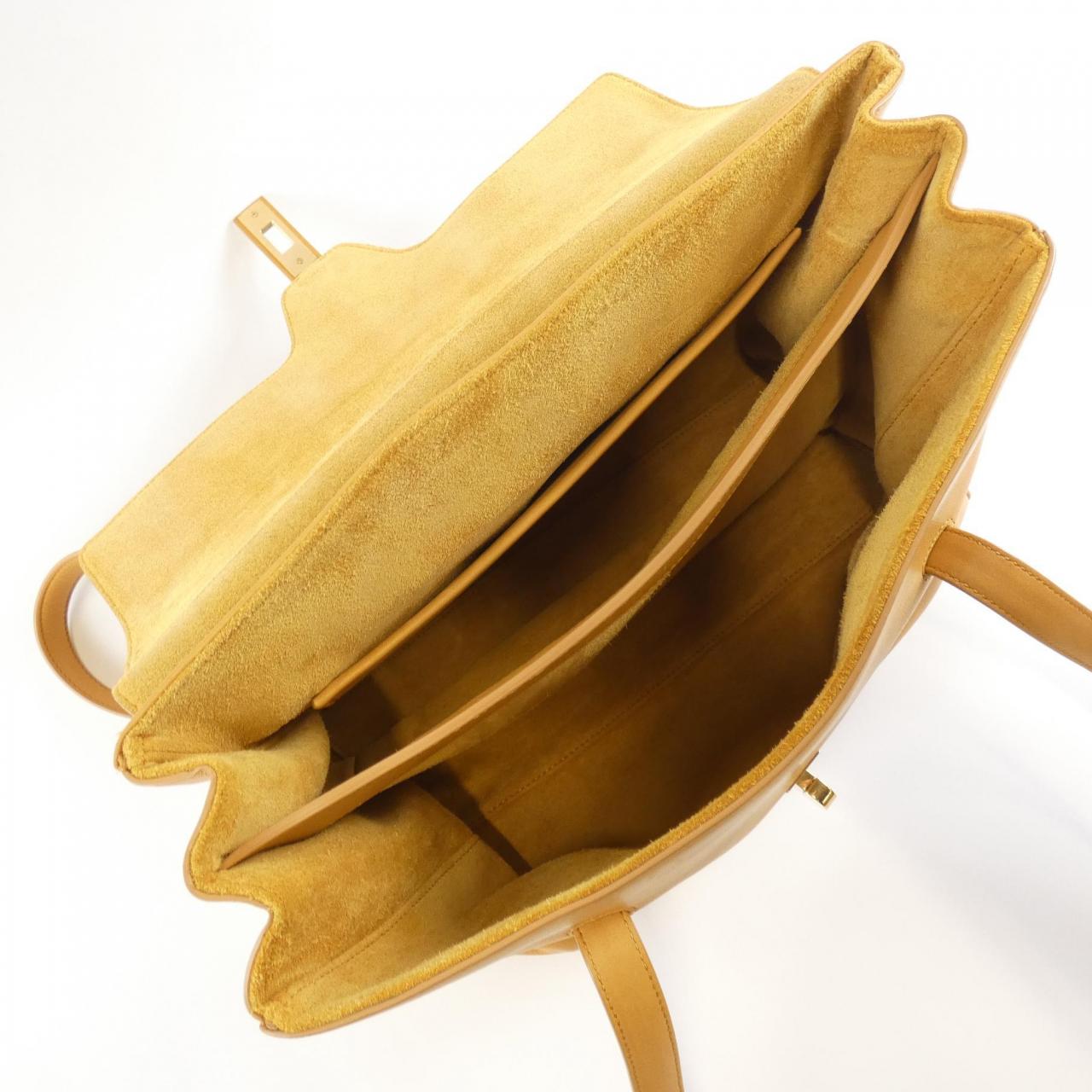 CELINE 195543CR4 Shoulder Bag Yellow - Thumbnail 9