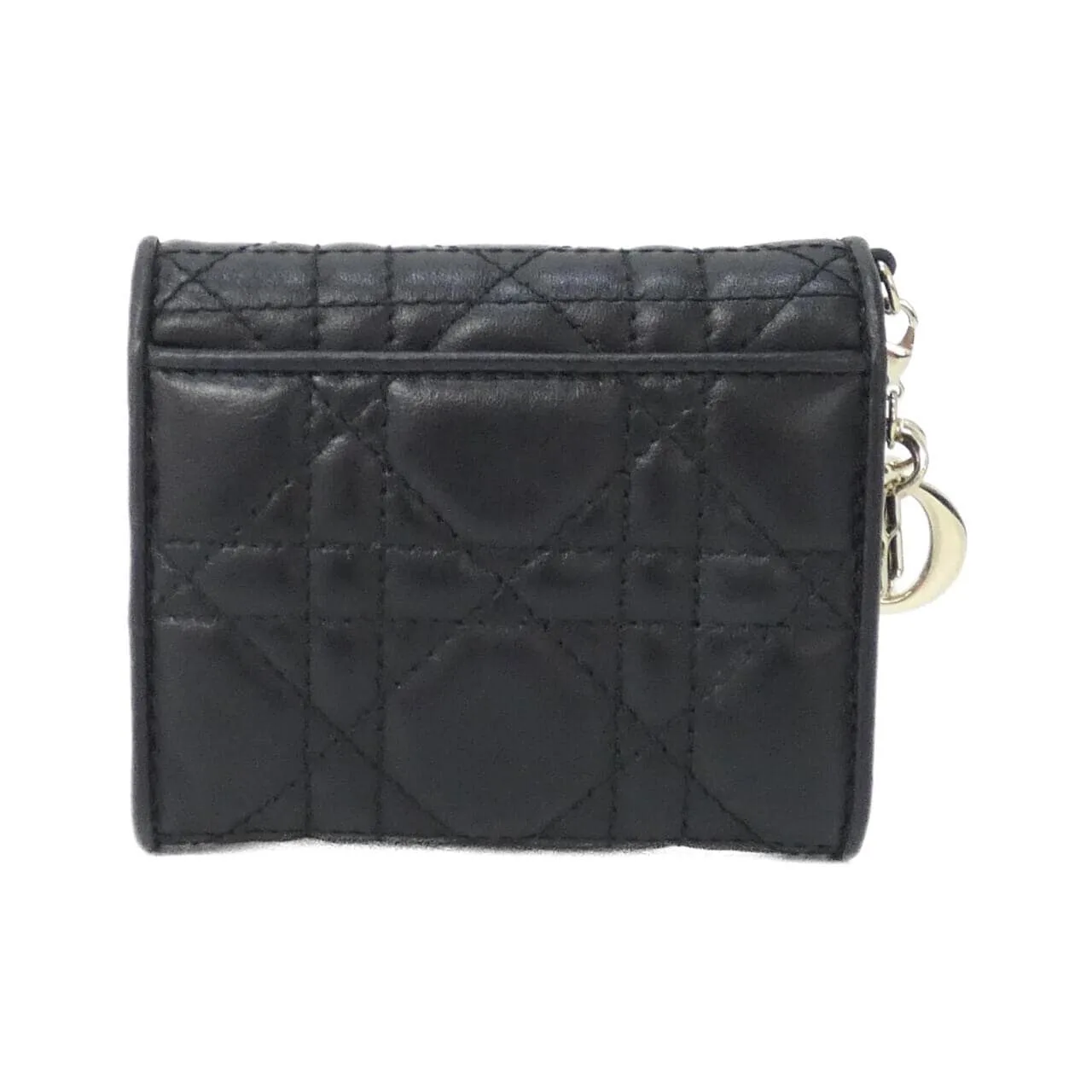 DIOR Lady Dior S0181ONMJ Wallet Lambskin Black Lambskin Rank A - Thumbnail 2