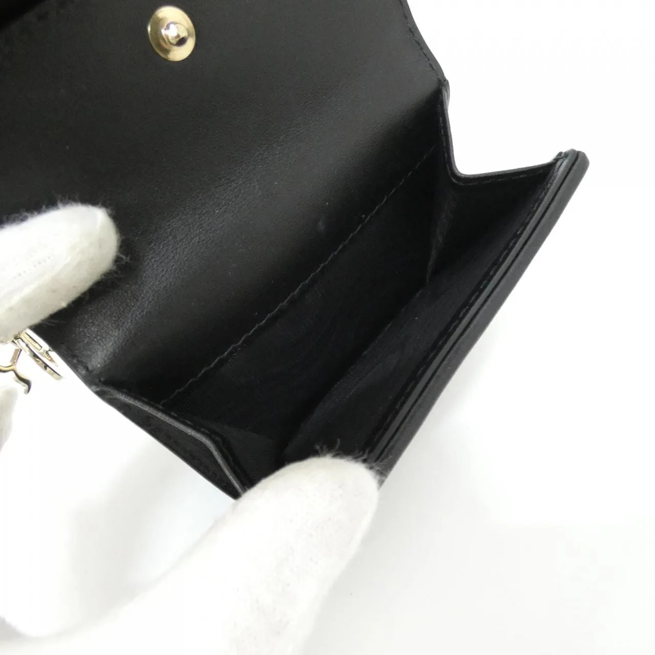 DIOR Lady Dior S0181ONMJ Wallet Lambskin Black Lambskin Rank A - Thumbnail 5