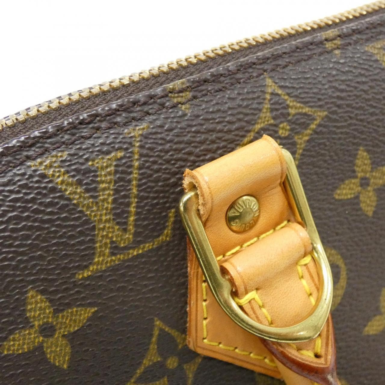 LOUIS VUITTON Alma M51130 Bag Monogram 黑色 Monogram 中古品A - 縮圖 6
