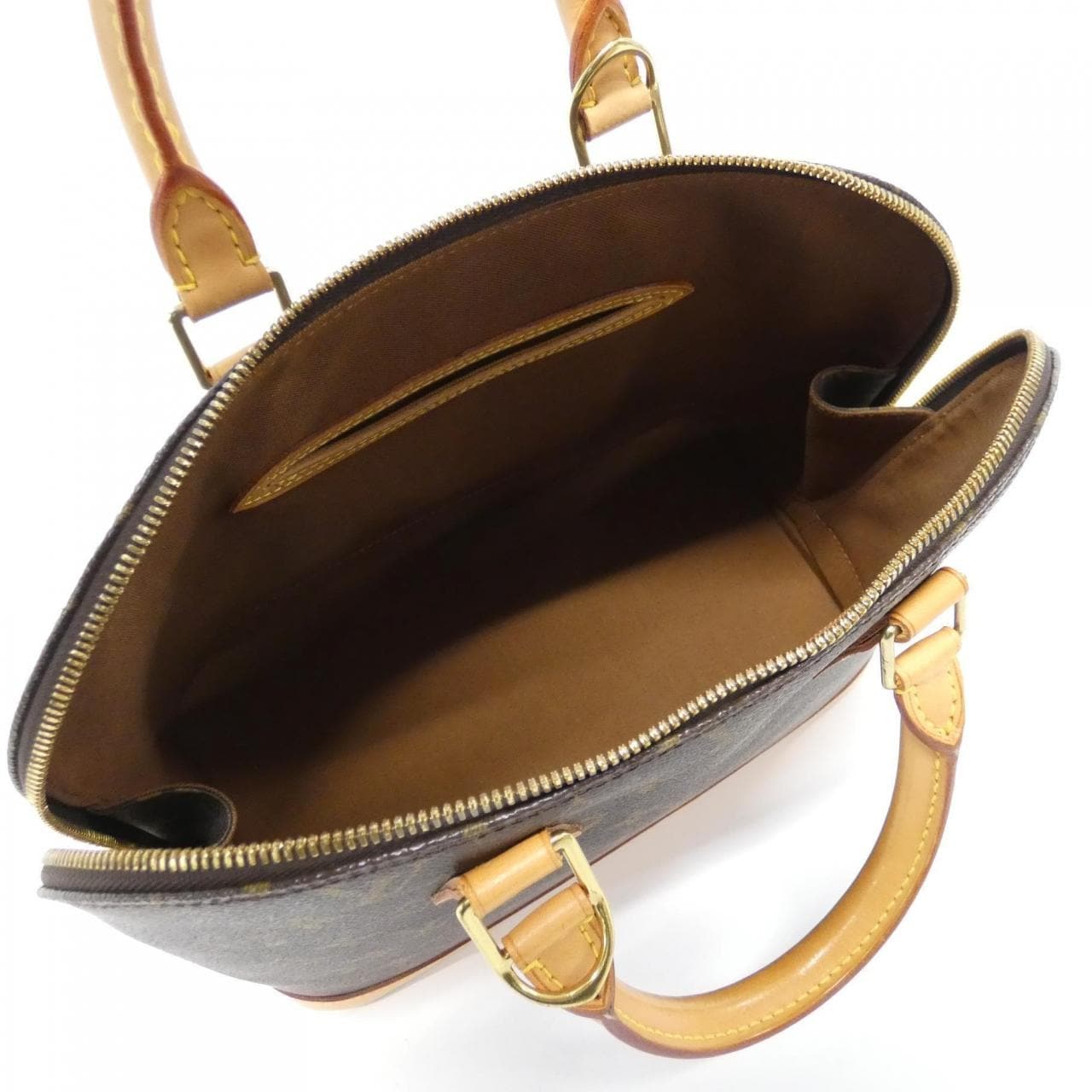 LOUIS VUITTON Alma M51130 Bag Monogram 黑色 Monogram 中古品A - 縮圖 8